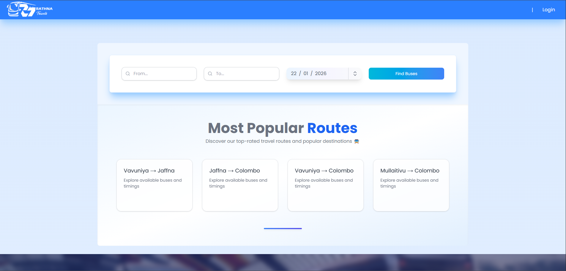 Rathna Travels - Seats Booking Application